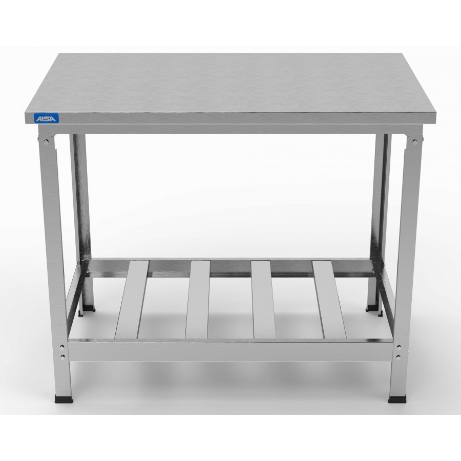 Mesa de Inox Paneleiro Simples Vazado 60 x 100 - Aisa